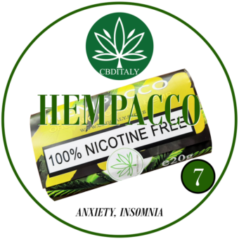 cbditaly HEMPACCO alternative to tobacco 100% nicotine free
